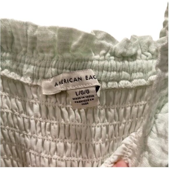 American Eagle striped smocked mini romper size L - Picture 4 of 5